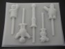530sp Sesame Street Chocolate or Hard Candy Lollipop Mold